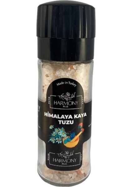 Pembe Himalaya Tuzu Cam Şişe Değirmen Sofrada Öğütme 120 G Himalaya Kaya Tuzu