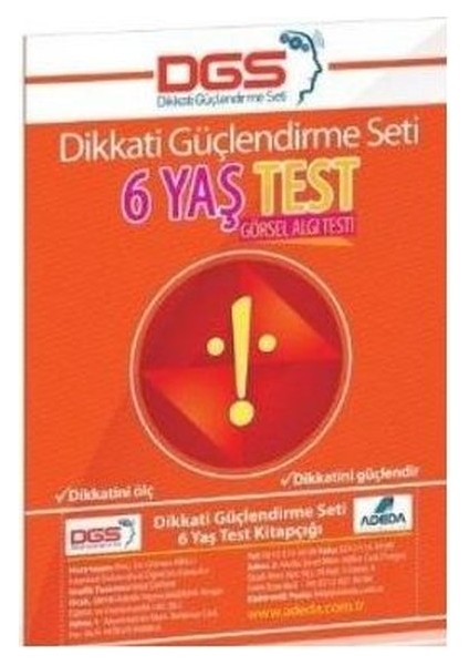 Yeni Neuro-Via Sistemi Ile Dikkati Güçlendirme Seti 6 Yaş Test-Görsel Algı Testi