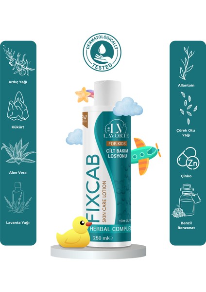 Fıxcab For Kids Cilt Bakım Losyonu ( Scabies ) 250 ml fiyatları