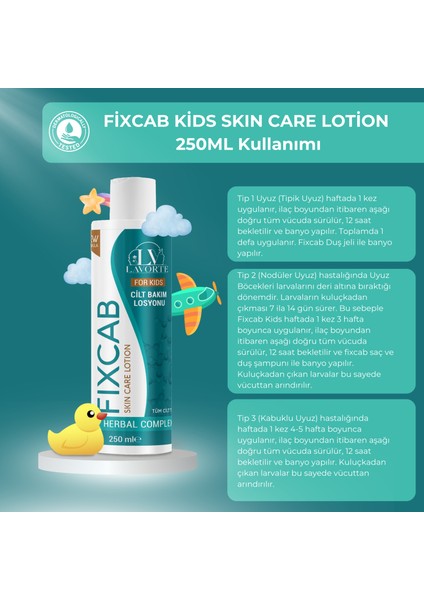 Fıxcab For Kids Cilt Bakım Losyonu ( Scabies ) 250 ml indirimleri
