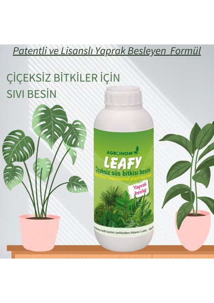 Çiçeksiz Bitkiler(Starliçe, Areka Palmiyesi, Bonzai Vb.)Için Sıvı BESIN,GÜBRE(100 Ml)