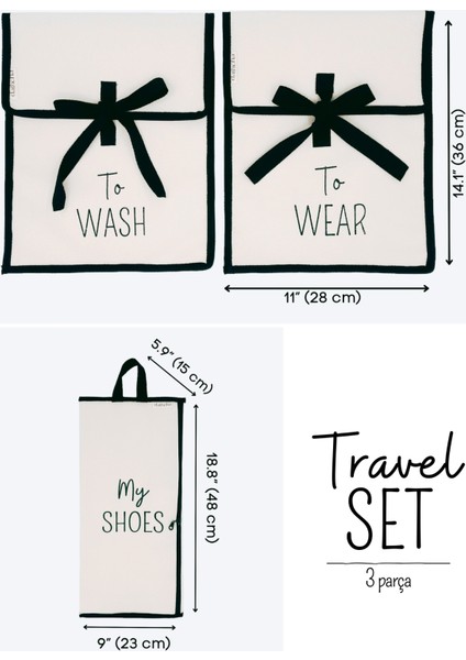 Valiz Düzenleyici Bavul Içi Organizer Travel Set 3 Parça Ayakkabı Çantası Temiz Kirli Giysi Torbası fiyatları