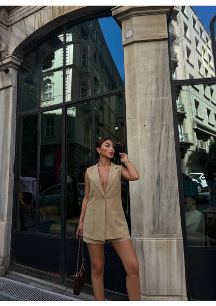 Kadın Blazer Yelek ve Şort Takım fiyatları
