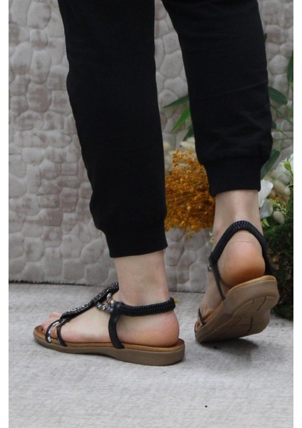 Guja 24Y150-38 Anatomik Rahat Kaymaz Taban Taşlı Kadın Sandalet fırsatları