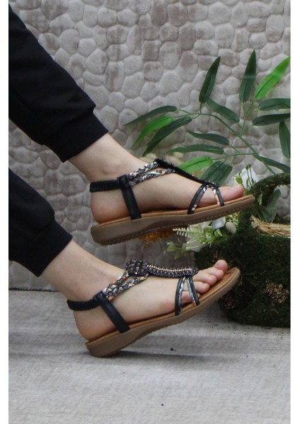 Guja 24Y150-38 Anatomik Rahat Kaymaz Taban Taşlı Kadın Sandalet indirimleri