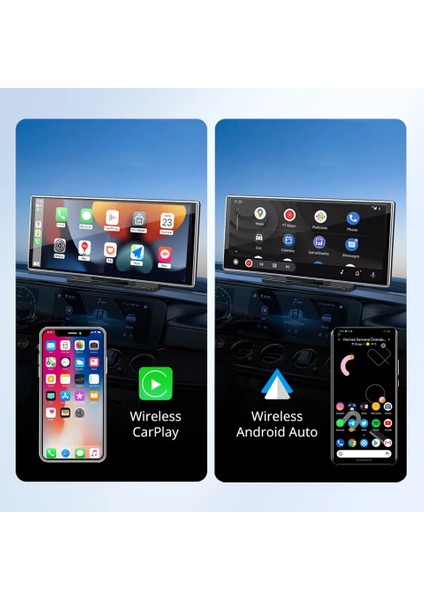 4K Çift Kameralı Apple Carplay ve Android Auto-Dokunmatik Ekranlı Multimedya