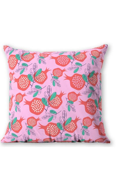 Nar Kırlent Kılıfı 2'li Set, Çift Tarafı Desenli, Yumuşak Dokulu,leke Tutmaz,salon,balkon,bahçe Dekorasyonu fırsatları