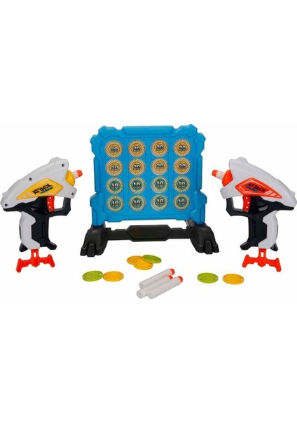 3574 Zapp Toys Hedef Tahtalı Sünger Dart Atan Silah Seti -Sunman