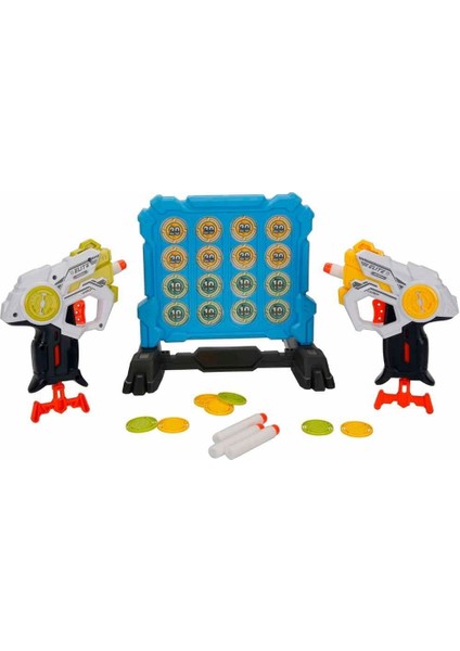 3574 Zapp Toys Hedef Tahtalı Sünger Dart Atan Silah Seti -Sunman