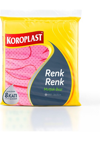 Renk Renk Mutfak Bezi 5'li