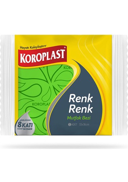 Renk Renk Mutfak Bezi 5'li fiyatları