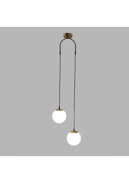 BSA Lighting Nehir 2'li Sarkıt Eskitme Boyalı  Modern Avize