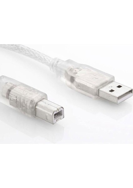 SL-U2015 Usb2.0 1.5m Şeffaf Yazıcı Kablosu