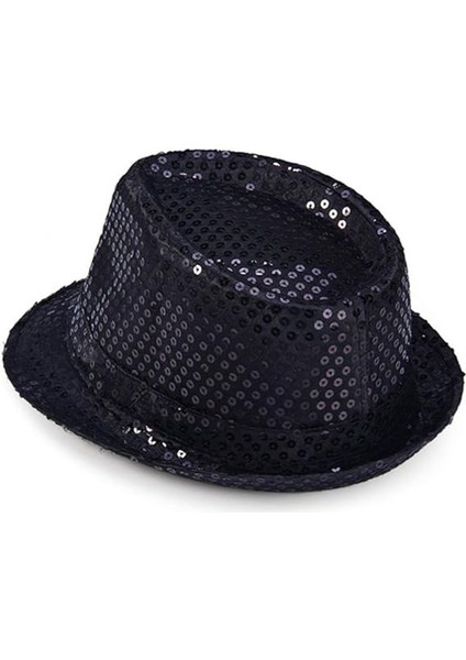 Çocuk Boy Siyah Payetli Şapka Gösteri Şapkası 54 No fiyatları