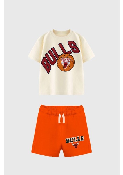 Chicago Bulls Baskılı Alt Üst Şortlu Erkek Takım