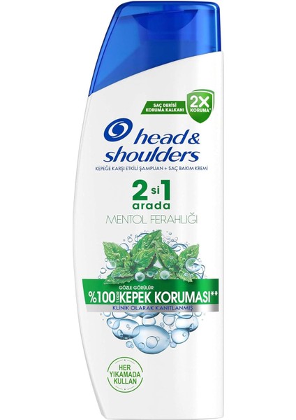 & Shoulders Mentol Ferahlığı 2'si 1 Arada Şampuan 330 ml