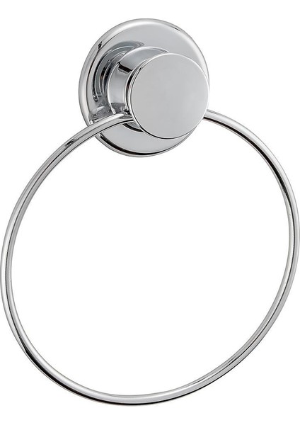 Arkası Yapışkanlı Yuvarlak Metal Havluluk Askısı Aparatı