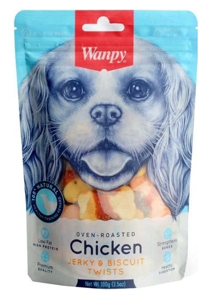 Bisküvi Üzeri Tavuk Sargılı Köpek Ödül Maması 100 gr