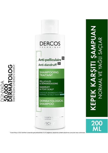 Dercos Kepek Karşıtı Normal Yağlı Şampuan 200 ml fiyatları