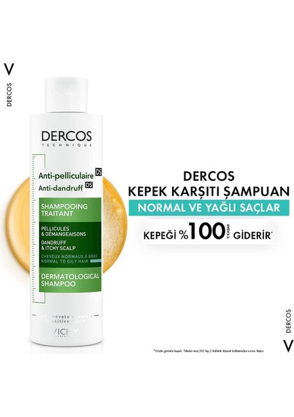 Dercos Kepek Karşıtı Normal Yağlı Şampuan 200 ml modelleri