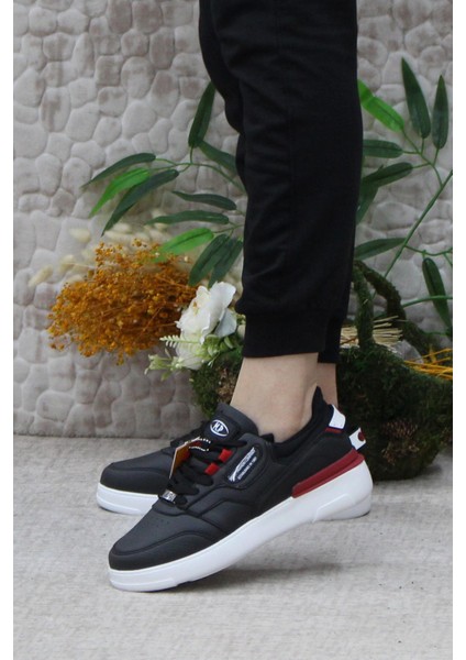 241 1574 Siyah Beyaz Ürün Hafif Rahat Kadın Spor Ayakkabı modelleri