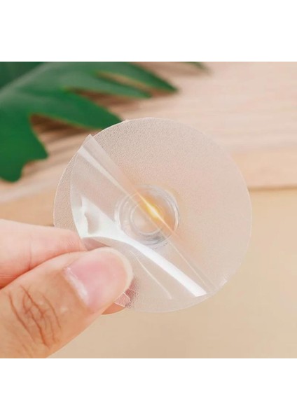 Kulp Kristal Başlıklı 4'lü Yapışkanlı Kulp Dolap Çekmece Kulp Tutacak Askı