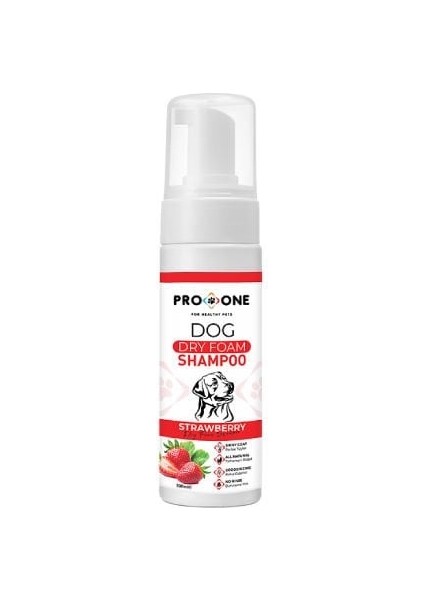 Pro One Çilek Aromalı Köpeklerler Için Kuru Köpük Şampuanı 200 ml