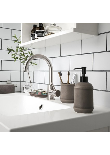 Ikea - Tvalsjön, Porselen Banyo Sıvı Sabunluk Seti 3 Adet Ithal Ürün modelleri