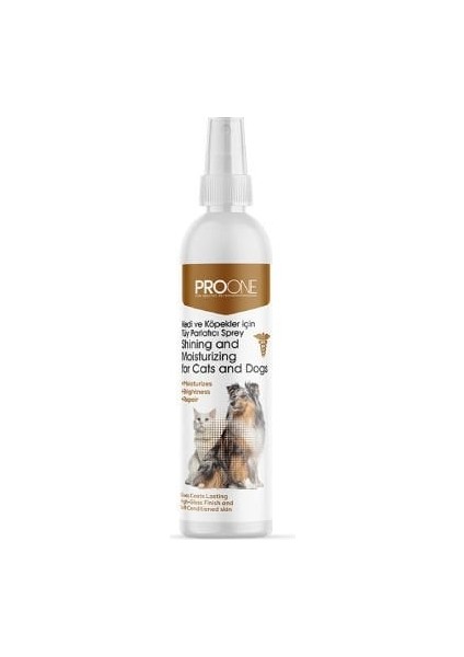 Pro One Kedi ve Köpekler Için Tüy Parlatıcı Sprey 100  ml