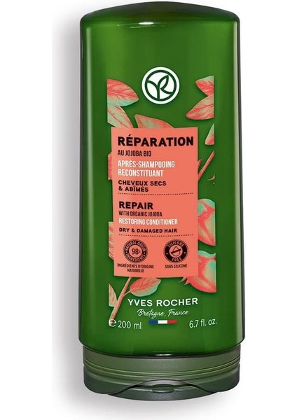 Rocher Onarıcı Prebiyotik Saç Kremi - Yıpranmış Saçlar/reparation 200 ml