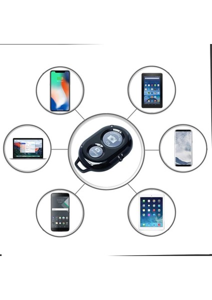 Bluetooth Kablosuz Uzaktan Kumanda Ios Android Uyumlu Kamera Deklanşör Düğmesi Remote Shutter