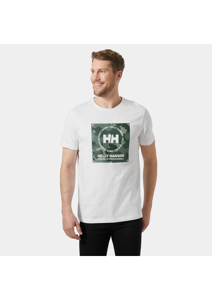 Core Graphıc T Erkek Beyaz Tshirt HHA.53936-HHA.002