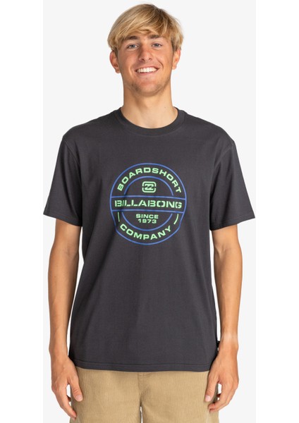 Rotor Fıll Ss Erkek Siyah Tshirt EBYZT00168-2737