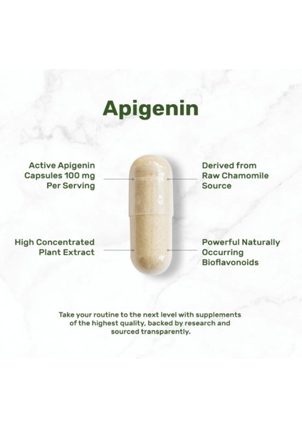 Apigenin 100MG Per Serving 240 Capsules – Raw Plant Extract From Chamomile Flower – Active Bioflavonoids & Antioxidants – Sleep & Relaxation Supplement – Non-Gmo