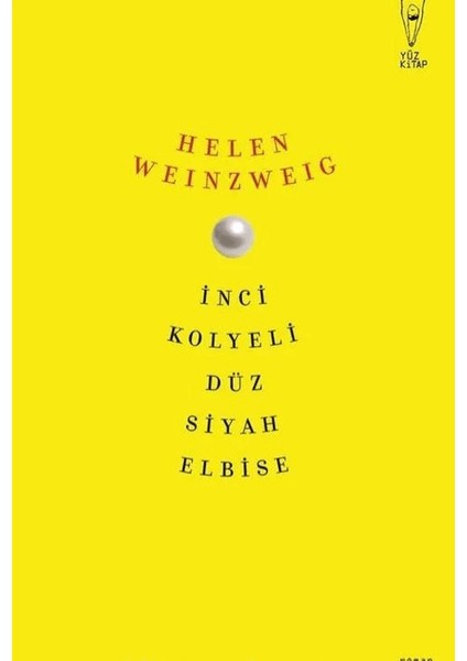İnci Kolyeli Düz Siyah Elbise - Helen Weinzweig