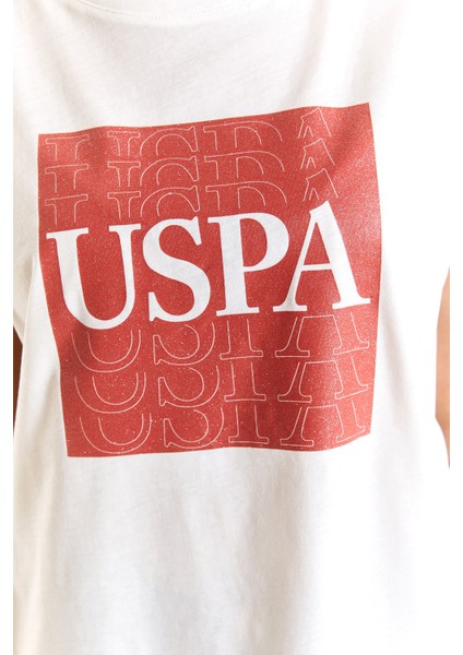 Yeni Koza 1832199 Garnı Us Polo Assn Kadın T-Shirt Ecru fırsatları