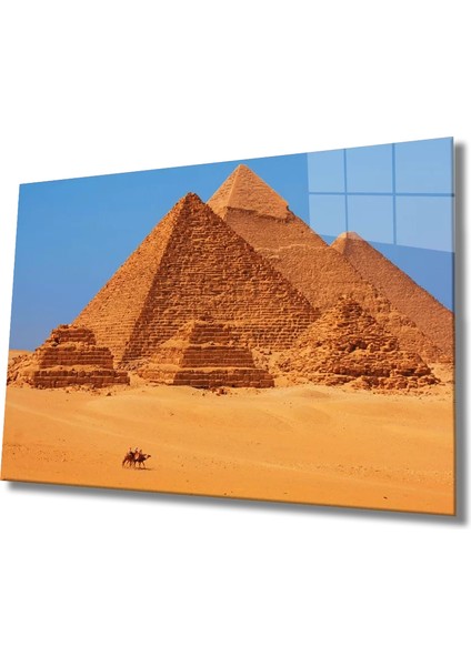 Piramitler Cam Tablo Egypt