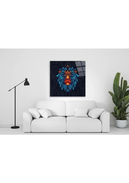 Aslan Motif Cam Tablo modelleri