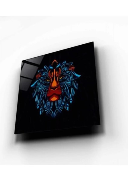 Aslan Motif Cam Tablo fırsatları