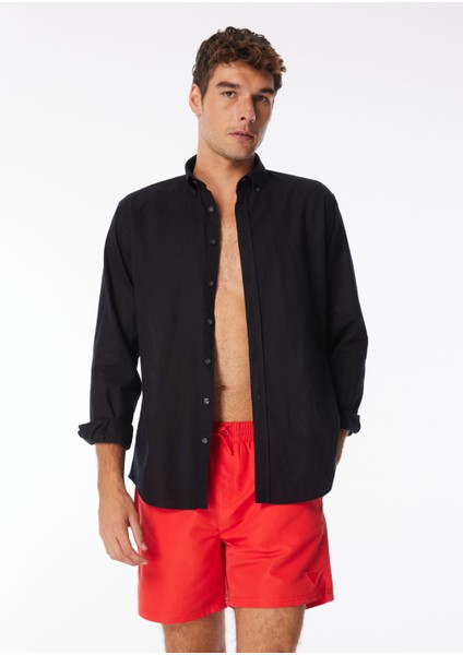 Kırmızı Erkek Şort Mayo F4GT01WG282-G5Q4