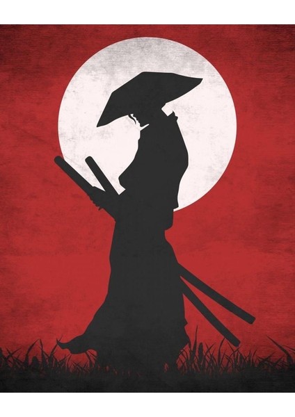 Kızıl Gece Ninja Çerçeveli Sayılarla Boyama Seti 40 x 50 cm