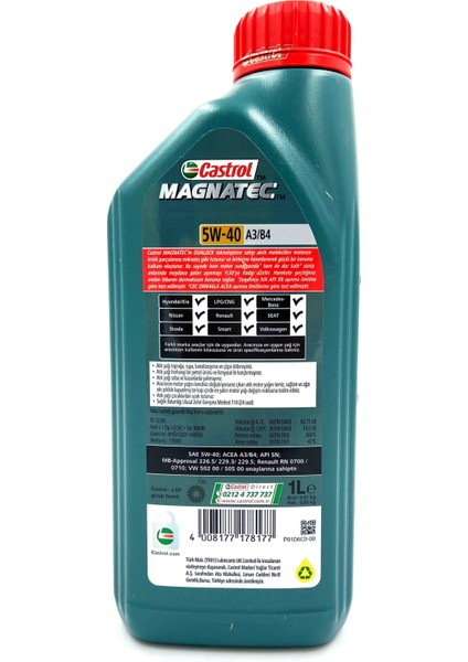 Magnatec 5W-40 A3/b4 1 Lt Üretim Yılı 2024