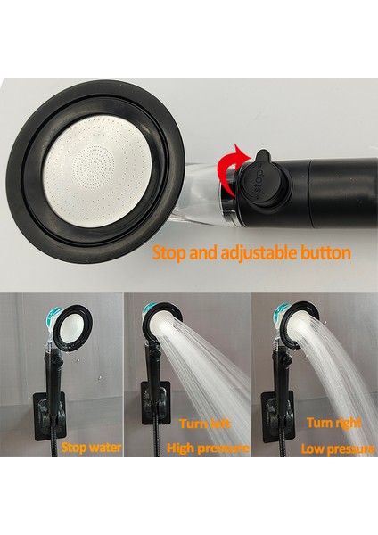Sadece Filtre Yeni Tasarım Pervane Banyo Duş Başlığı Ayarlanabilir Düğme ile Yüksek Basınçlı Su Tasarrufu Dahili Filtre El Duş Başlığı (Yurt Dışından) fırsatları