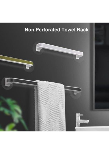 Siyah 1 Takım Havlu Askısı Duvara Monte Yumruk Ücretsiz Havlu Tutucu Uzay Tasarruf Terlik Askı Rafı Hiçbir Kalıntı Bant Etiket (Yurt Dışından) indirimleri