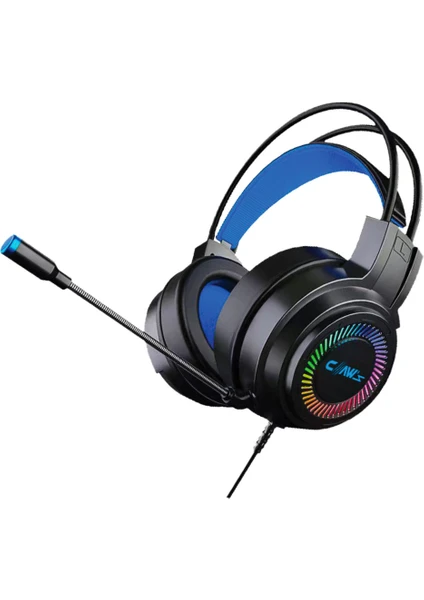 Noiseee V1 Rgb Spectrum 7.1 Surround Ses - Ai ile Gürültü Engelleyen Mikrofon - USB Örgü Kablolu Gaming Oyuncu Kulaklığı - Siyah