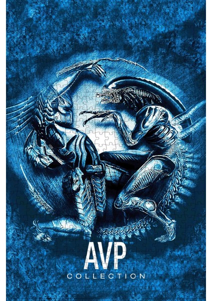 Avp Collection Film Posterinin 500 Parça Puzzle Yapbozu Sürüm4