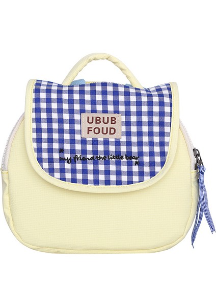 Kore Tarzı Sırt Çantası Çocuk Çantası Sonbahar ve Kış Yeni Moda Kontrast Renk Sevimli Küçük Sırt Çantası Erkek ve Kız Ekose Küçük Okul Çantası (Yurt Dışından)