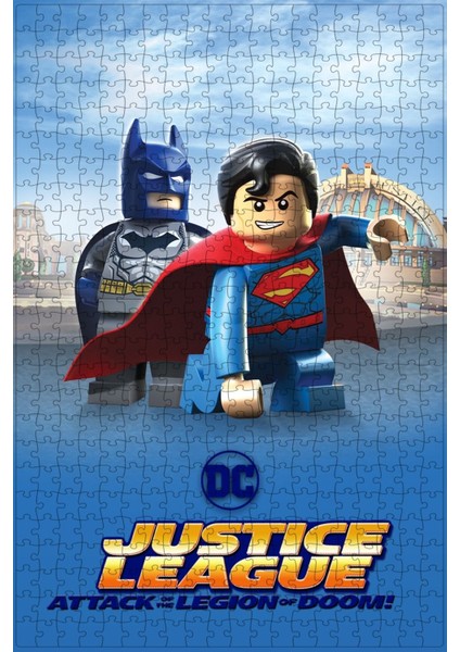 LEGO Dc Comics Super Heroes: Justice League (2015) Film Posterinin 500 Parça Puzzle Yapbozu