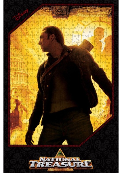 National Treasure (2004) Film Posterinin 500 Parça Puzzle Yapbozu Sürüm2