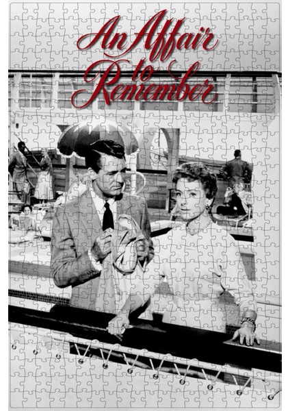 An Affair To Remember (1957) Film Posterinin 500 Parça Puzzle Yapbozu